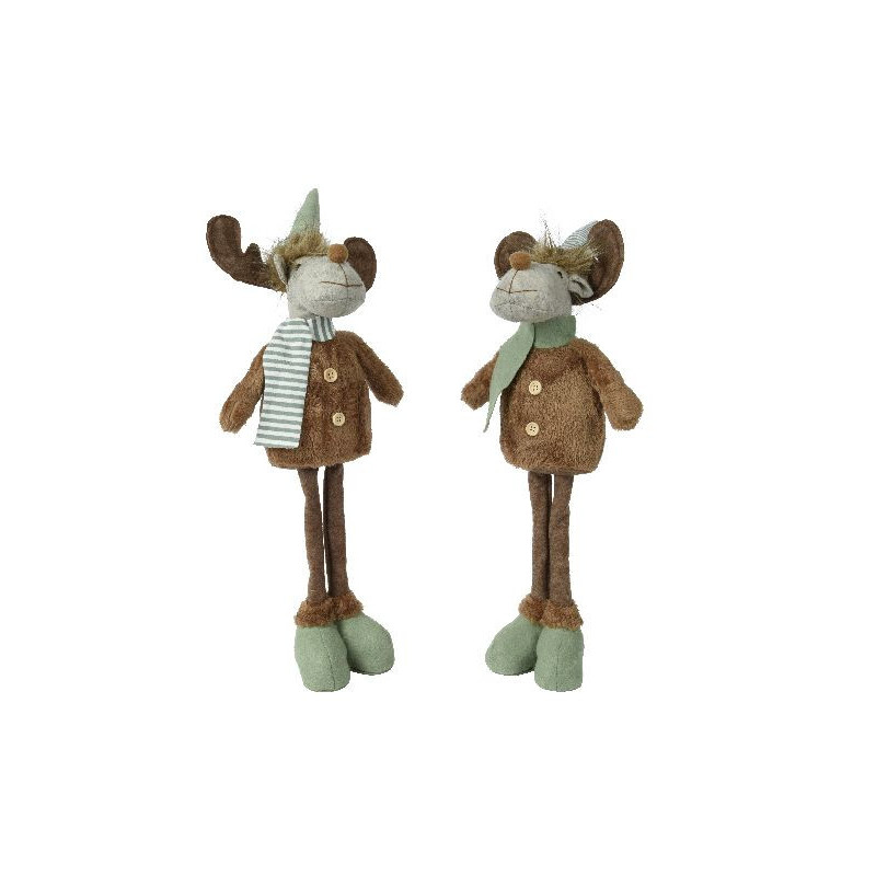 Cerf en polyester cerf vert/couleur(s) 60cm de Déco de Noël - Jardinerie Bordeaux et Libourne dans 🎅Figurine de Noël