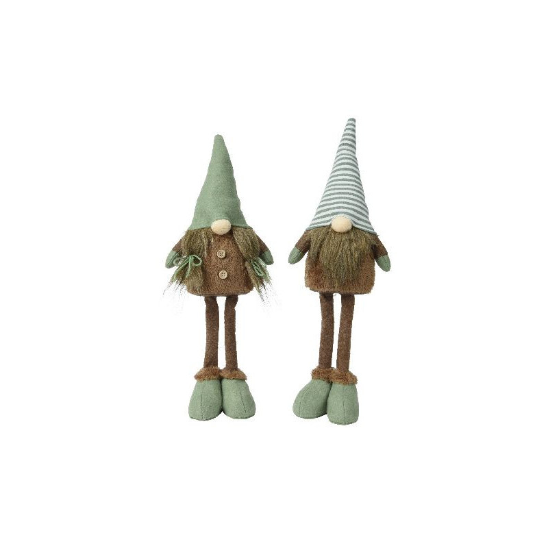 Gnome polyester gnome vert/couleur(s) 50cm de Déco de Noël - Jardinerie Bordeaux et Libourne dans 🎅Figurine de Noël