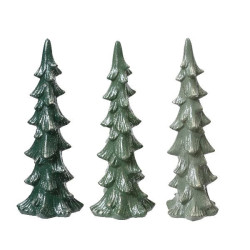 Sapin en terre cuite vert 36.6cm de Déco de Noël - Jardinerie Bordeaux et Libourne dans 🍽️Décoration de table de Noël