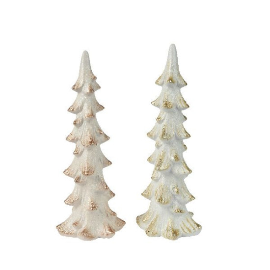 Sapin en terre cuite or/co 36.6cm de Déco de Noël - Jardinerie Bordeaux et Libourne dans 🍽️Décoration de table de Noël