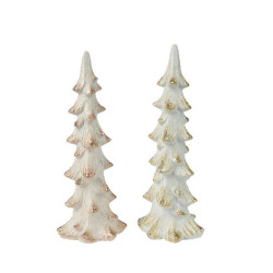 Sapin en terre cuite or/co 36.6cm de Déco de Noël - Jardinerie Bordeaux et Libourne dans 🍽️Décoration de table de Noël