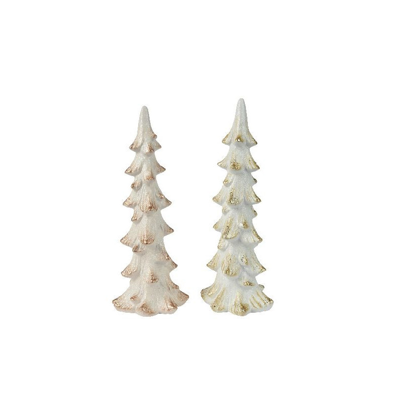 Sapin en terre cuite or/co 36.6cm de Déco de Noël - Jardinerie Bordeaux et Libourne dans 🍽️Décoration de table de Noël