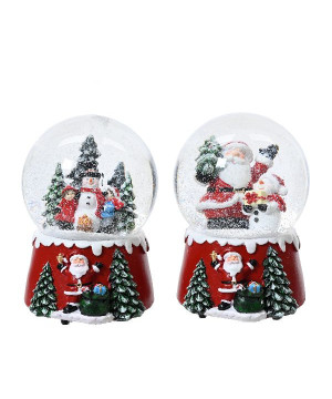 Boite a musique polyresine boule rouge de Déco de Noël - Jardinerie Bordeaux et Libourne dans Boule pour sapin de Noël