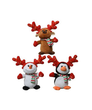 Figurine polyester bois cerf echarpe ray de Déco de Noël - Jardinerie Bordeaux et Libourne dans 🎅Figurine de Noël