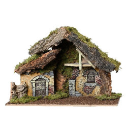 Crehce de noel naturel 29cm de Déco de Noël - Jardinerie Bordeaux et Libourne dans 👼Crèche