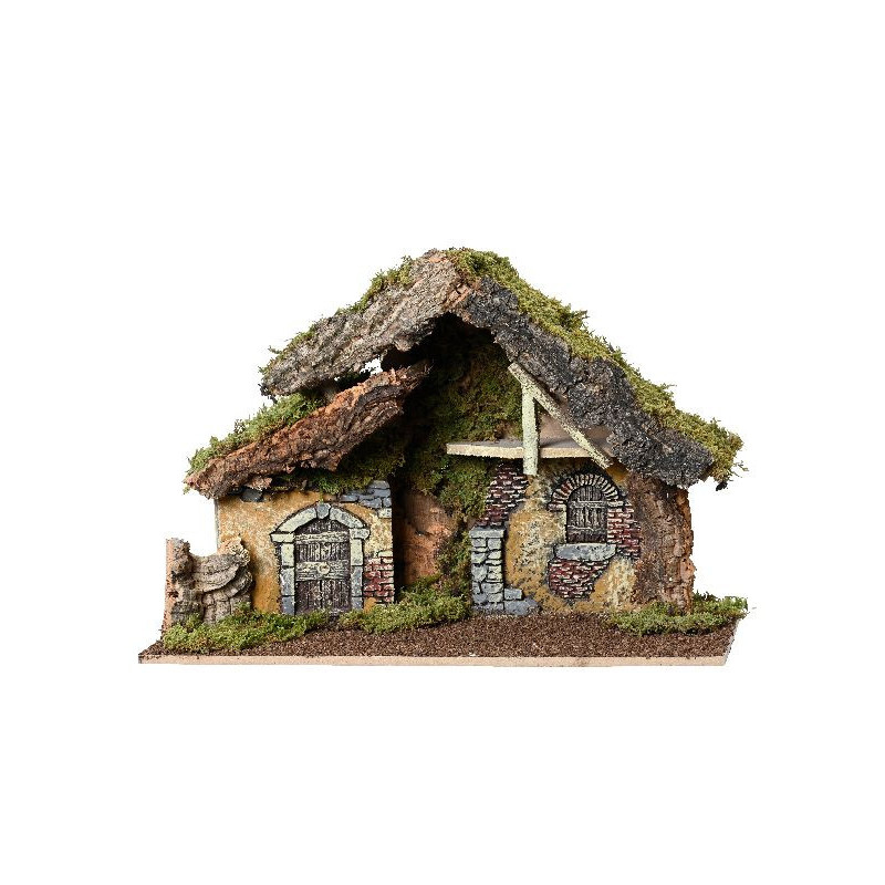 Crehce de noel naturel 29cm de Déco de Noël - Jardinerie Bordeaux et Libourne dans 👼Crèche