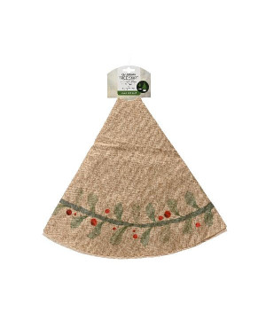 Jupe de sapin polyester naturel dia90cm x h.1cm de Déco de Noël - Jardinerie Bordeaux et Libourne dans 🎄Déco de sapin