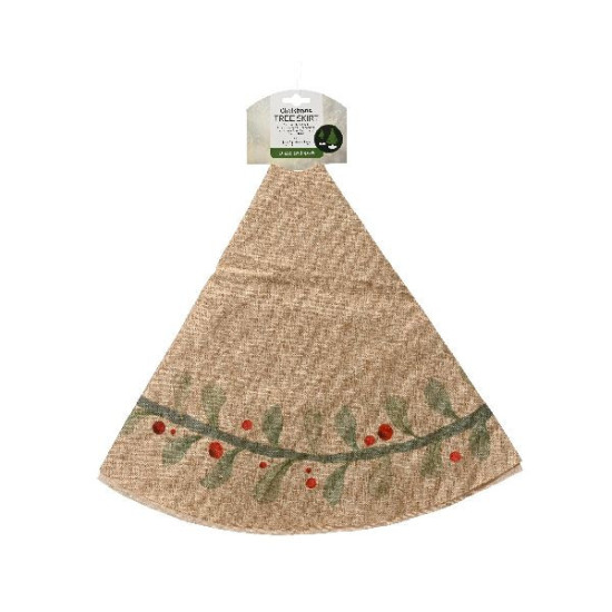 Jupe de sapin polyester naturel dia90cm x h.1cm de Déco de Noël - Jardinerie Bordeaux et Libourne dans 🎄Déco de sapin