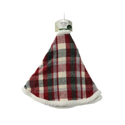 Jupe de sapin en polyester carreaux vert/rouge de Déco de Noël - Jardinerie Bordeaux et Libourne dans 🎄Déco de sapin