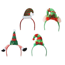 Serre-tete polyester 4ass i.19cm x h.25cm de Déco de Noël - Jardinerie Bordeaux et Libourne dans Déco de Noël Divers