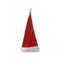 Chapeau en polyester bord fausse fourrure rouge de Déco de Noël - Jardinerie Bordeaux et Libourne dans Déco de Noël Divers