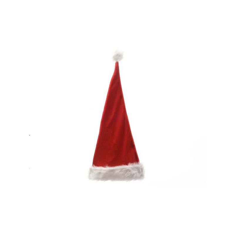 Chapeau en polyester bord fausse fourrure rouge de Déco de Noël - Jardinerie Bordeaux et Libourne dans Déco de Noël Divers