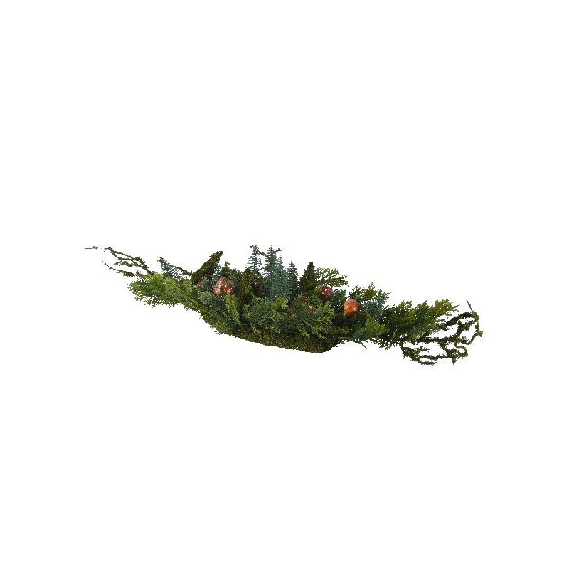 Guirlande de champignons et paillette vert noël de Déco de Noël - Jardinerie Bordeaux et Libourne dans Guirlande pour sapin d...