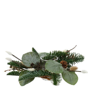 Bougeoir tail grass d7 de Déco de Noël - Jardinerie Bordeaux et Libourne dans 🍽️Décoration de table de Noël