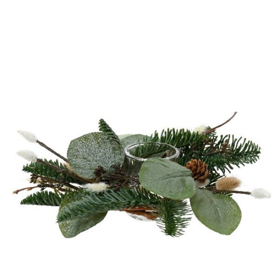 Bougeoir tail grass d7 de Déco de Noël - Jardinerie Bordeaux et Libourne dans 🍽️Décoration de table de Noël