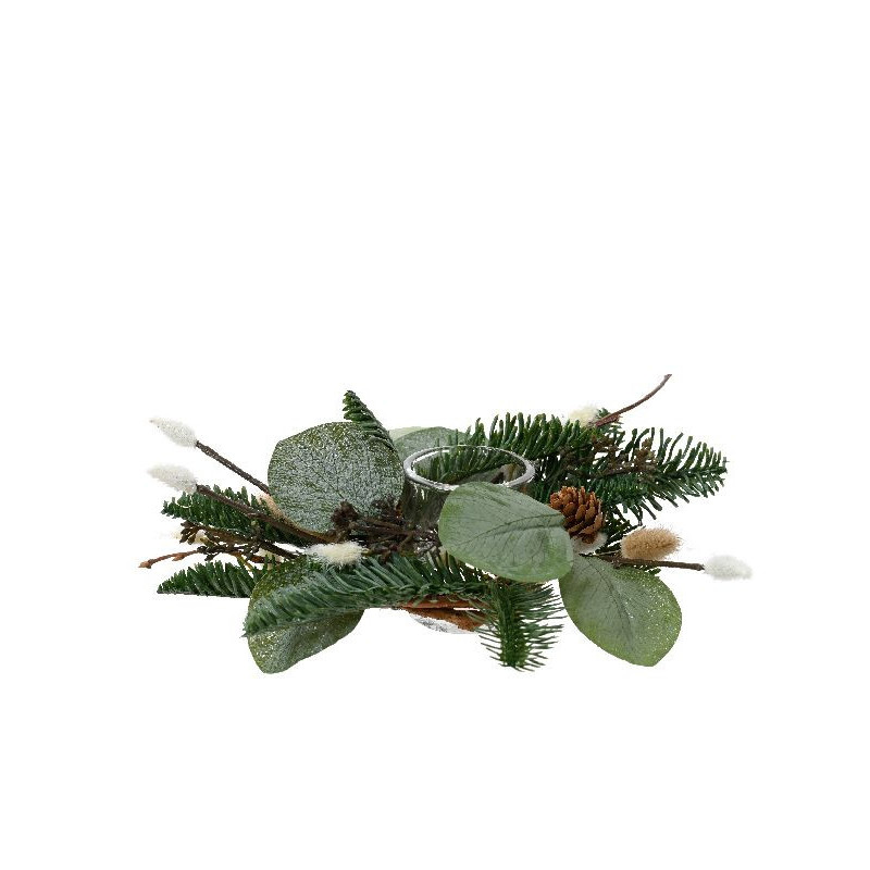 Bougeoir tail grass d7 de Déco de Noël - Jardinerie Bordeaux et Libourne dans 🍽️Décoration de table de Noël