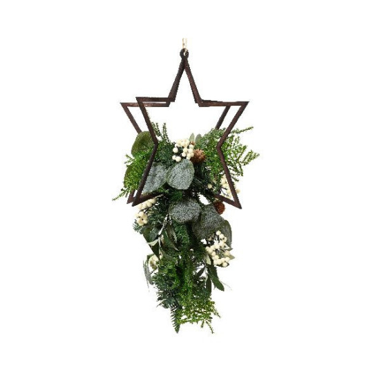 /Suspension d'étoiles avec branchage de Déco de Noël - Jardinerie Bordeaux et Libourne dans Déco de Noël Divers