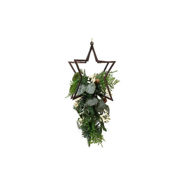 /Suspension d'étoiles avec branchage de Déco de Noël - Jardinerie Bordeaux et Libourne dans Déco de Noël Divers