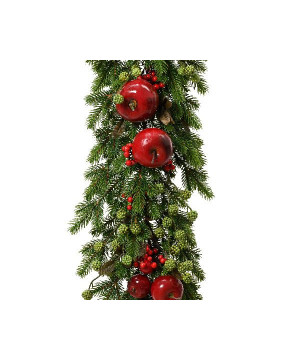 /Couronne décorative noël pomme fruits baies de Déco de Noël - Jardinerie Bordeaux et Libourne dans ❄️Couronne de Noël