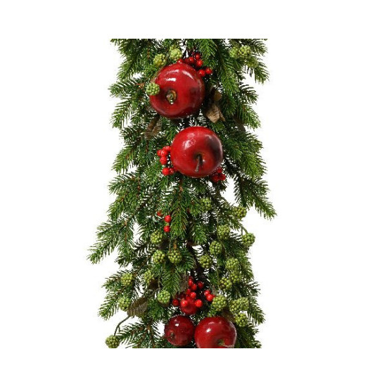 /Couronne décorative noël pomme fruits baies de Déco de Noël - Jardinerie Bordeaux et Libourne dans ❄️Couronne de Noël
