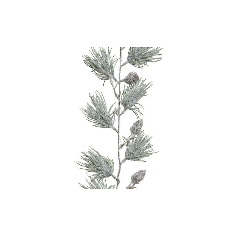Guirlande finition neige paillettes vert givre de Déco de Noël - Jardinerie Bordeaux et Libourne dans Guirlande pour sapin de...