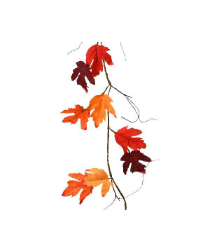 Guirlande polyester orange l150cm x i7cm x h3cm de Déco de Noël - Jardinerie Bordeaux et Libourne dans Guirlande pour sapin d...