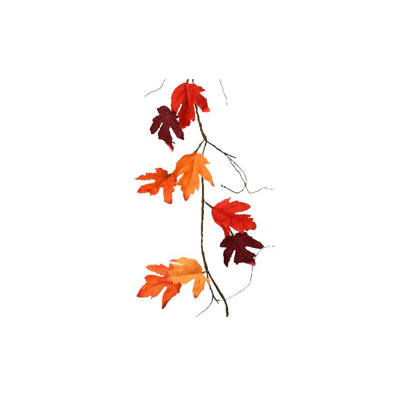 Guirlande polyester orange l150cm x i7cm x h3cm de Déco de Noël - Jardinerie Bordeaux et Libourne dans Guirlande pour sapin d...