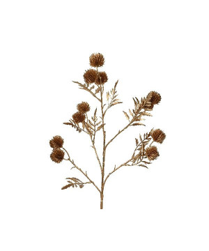 Spray sur tige en plastique or 63cm deco noël de Déco de Noël - Jardinerie Bordeaux et Libourne dans Déco de Noël Divers