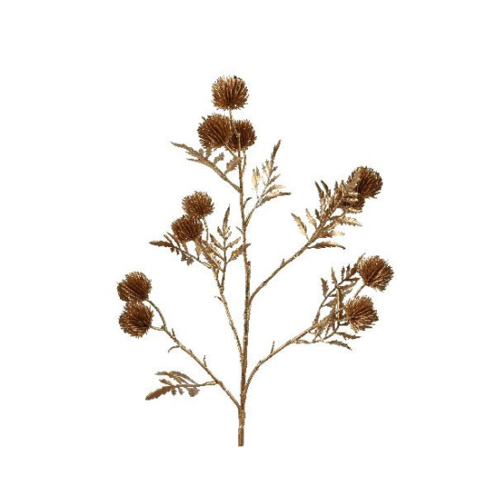 Spray sur tige en plastique or 63cm deco noël de Déco de Noël - Jardinerie Bordeaux et Libourne dans Déco de Noël Divers