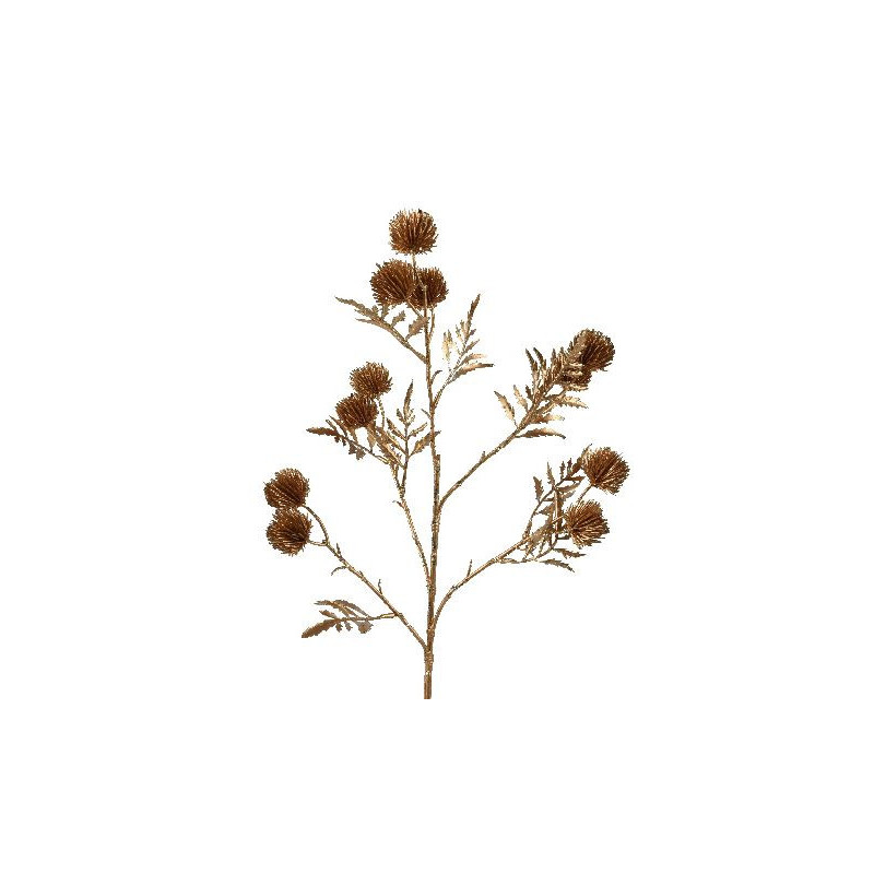 Spray sur tige en plastique or 63cm deco noël de Déco de Noël - Jardinerie Bordeaux et Libourne dans Déco de Noël Divers