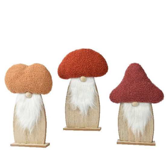Gnome avec un bonnet de fourrure deco de noël de Déco de Noël - Jardinerie Bordeaux et Libourne dans 🎅Figurine de Noël