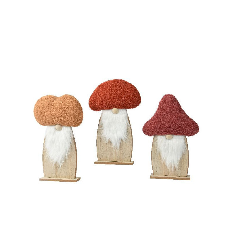 Gnome avec un bonnet de fourrure deco de noël de Déco de Noël - Jardinerie Bordeaux et Libourne dans 🎅Figurine de Noël