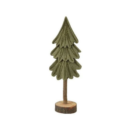 Sapin feutrine sapin feutrine sur support vert de Déco de Noël - Jardinerie Bordeaux et Libourne dans 🍽️Décoration de table d...