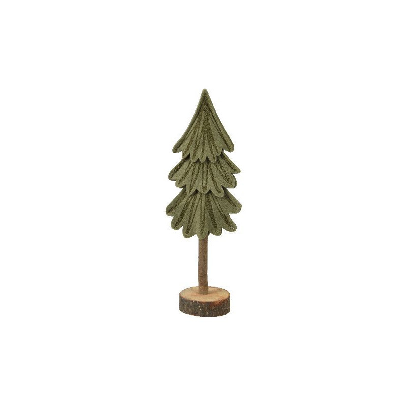 Sapin feutrine sapin feutrine sur support vert de Déco de Noël - Jardinerie Bordeaux et Libourne dans 🍽️Décoration de table d...