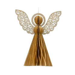 Ange papier bordure peinte fermeture sable gm de Déco de Noël - Jardinerie Bordeaux et Libourne dans 🎅Figurine de Noël
