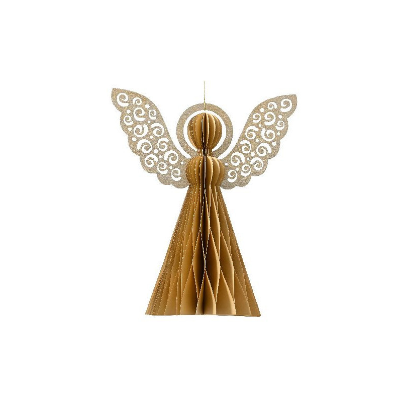 Ange papier bordure peinte fermeture sable gm de Déco de Noël - Jardinerie Bordeaux et Libourne dans 🎅Figurine de Noël