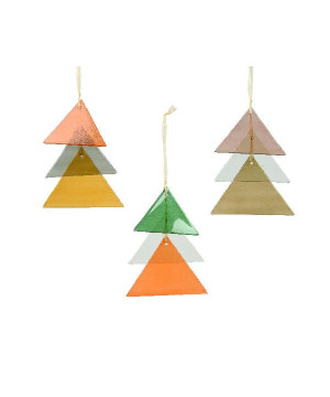 Suspension en verre 3coloris i.12cm x h.25cm de Déco de Noël - Jardinerie Bordeaux et Libourne dans 🍽️Décoration de table de ...
