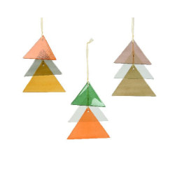 Suspension en verre 3coloris i.12cm x h.25cm de Déco de Noël - Jardinerie Bordeaux et Libourne dans 🍽️Décoration de table de ...