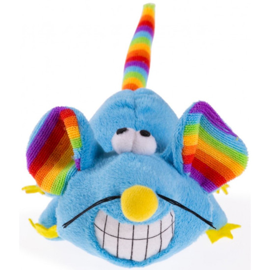Jouet chat peluche souris bleu 14cm de Savic- Produits pour animaux de compagnie dans Jouets pour chats