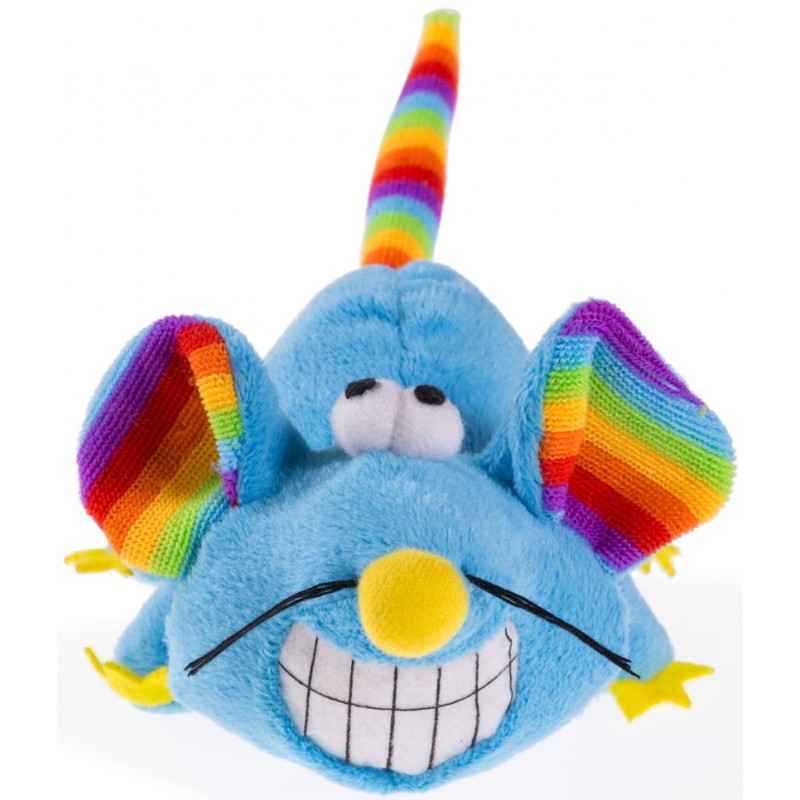 Jouet chat peluche souris bleu 14cm de Savic- Produits pour animaux de compagnie dans Jouets pour chats