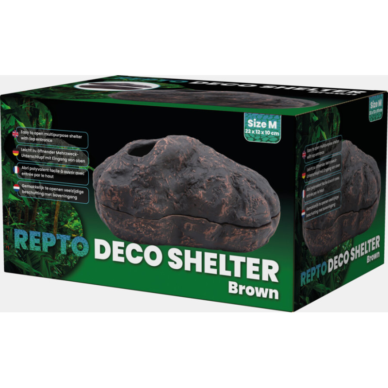 Abri reptiles déco brun m de Superfish - Aquadistri - accessoires pour aquarium et bassin dans Cachette pour reptiles