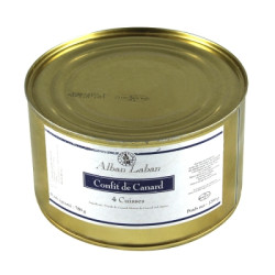 CONFIT CANARD 4 CUISSES 1200G LABAN de Table des producteurs Libourne dans 🥫 Conserves