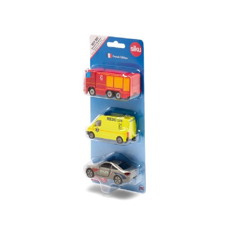 Set 3 vehicules de secours - version france de Siku - voiture pour enfant dans Voiture et tracteur