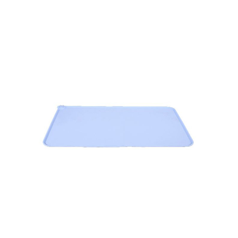 Tapis ecuelles silicone l bleu de Zolux - Produit pour animaux dans Gamelles, distributeurs et fontaines pour chats