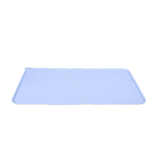 Tapis ecuelles silicone l bleu de Zolux - Produit pour animaux dans Gamelles, distributeurs et fontaines pour chats
