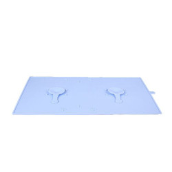 Tapis gamelle silicone ventouse bleu de Zolux - Produit pour animaux dans Gamelles, distributeurs et fontaines pour chats