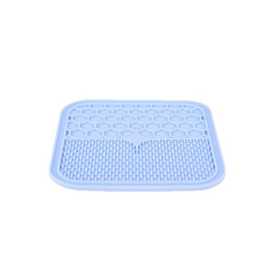 Tapis a lecher silicone m bleu de Zolux - Produit pour animaux dans Gamelles, distributeurs et fontaines pour chats