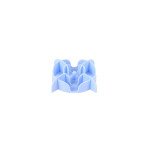 Support slow feeder silicone s bleu de Zolux - Produit pour animaux dans Gamelles et distributeurs pour chiens