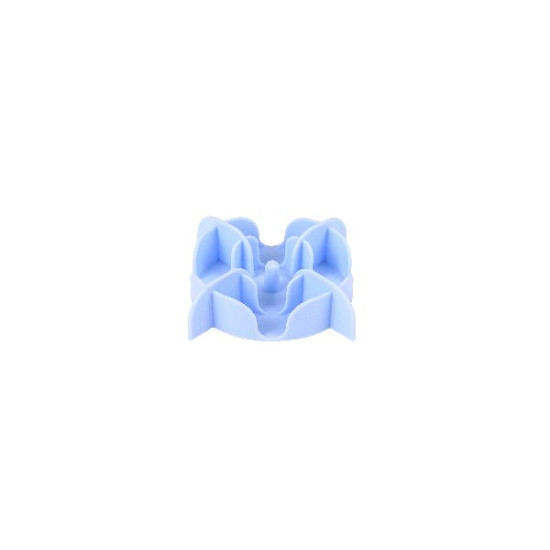 Support slow feeder silicone s bleu de Zolux - Produit pour animaux dans Gamelles et distributeurs pour chiens