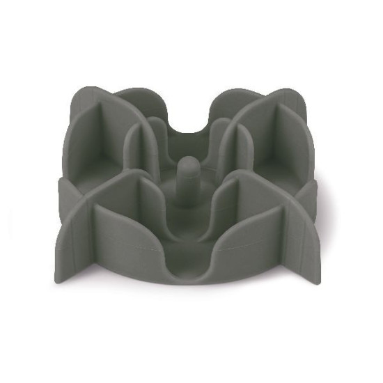 Support slow feeder silicone m gris de Zolux - Produit pour animaux dans Gamelles et distributeurs pour chiens